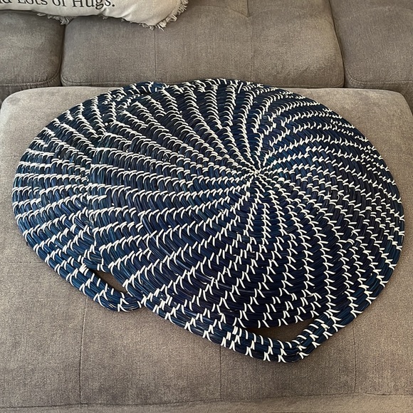 Royal Blue Jumbo Weave Baskets - Picture 8 of 12